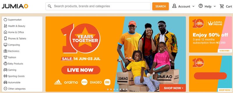 Jumia - 非洲电商平台 | 易邦跨境