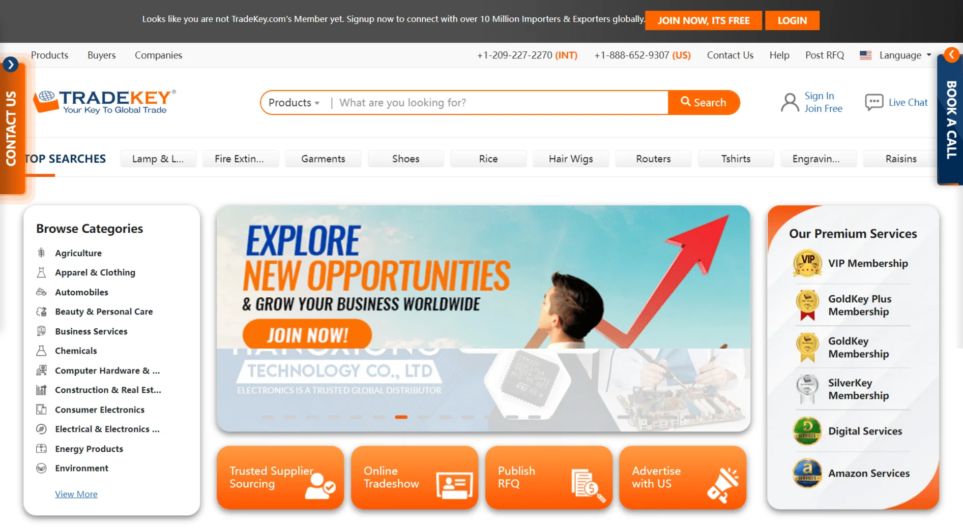 Tradekey - 国际知名的B2B平台 | 易邦跨境